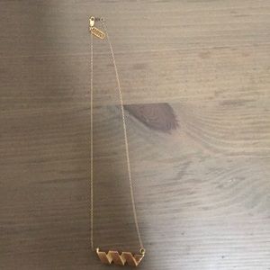 handmade gold necklace by baleen, seattle